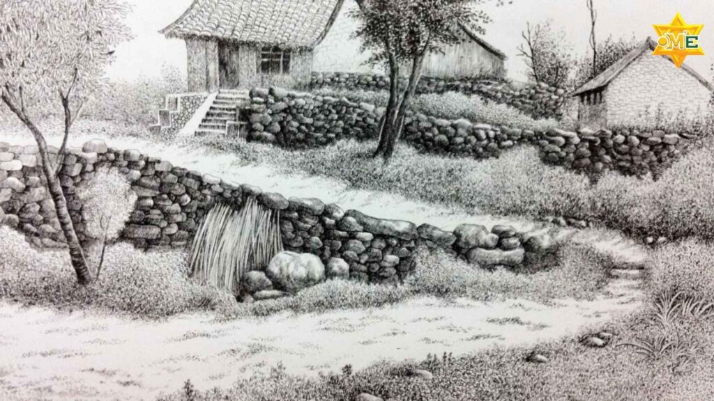 Tranh phong cảnh quê hương gợi tình yêu thiên nhiên và đất nước